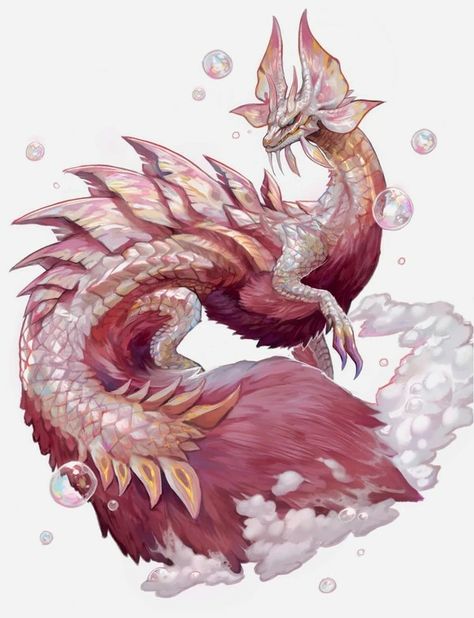 Made Up Creatures Drawing, Monster Hunter Mizutsune, Monster Hunter Cat, Legendary Animals, Ocean Monsters, Sky Dragon, Eastern Dragon, Monster Hunter Series, Monster Hunter Art