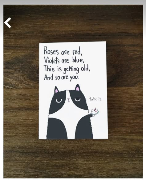 Birthday Kitty, Birthday Card Puns, Happy Birthday Cat, Happy Birthday Cards Handmade, Happy Birthday Cards Diy, Happy Birthday Card Funny, Creative Birthday Cards, Birthday Cat, Birthday Poems