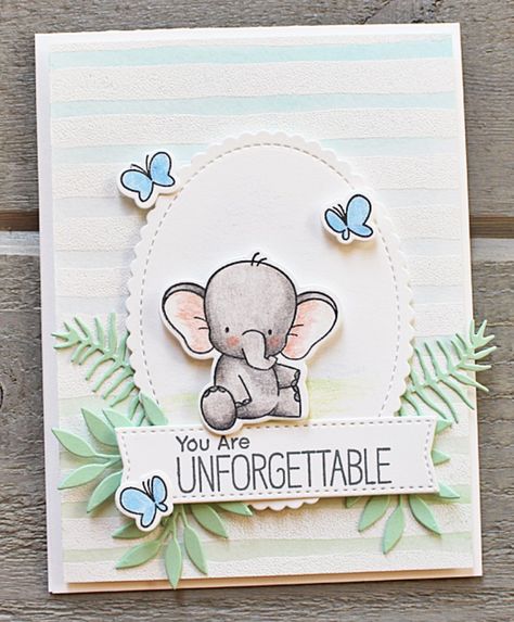 Mft Adorable Elephants, Elephant Cards Handmade, Scottish Crafts, Adorable Elephants, Elephant Cards, Sheep Cards, Mama Elephant Cards, Art Journal Resources, Elephant Parade