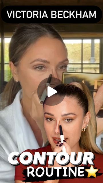 Victoria Beckham Contour, Victoria Makeup, Victoria Beckham Makeup, Victoria Lynn, October 19, Make Me Up, Makeup Videos, Cut And Color, Victoria Beckham