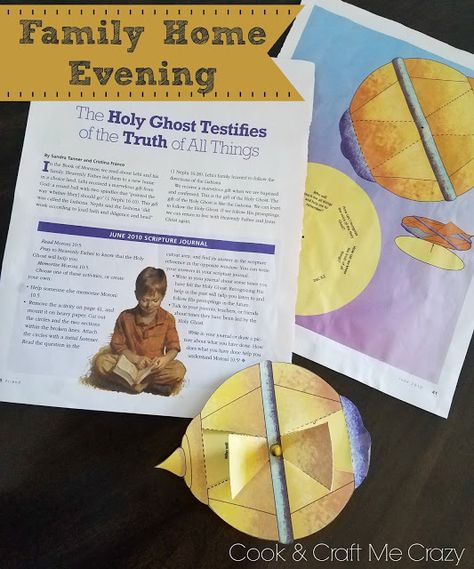 The Holy Ghost and the Liahona - Family Home Evening Lesson! Cute and Easy! Liahona Lds, Liahona Craft, Testimony Activity Lds, Kids Summer Activities Outdoor, Talks On Holy Ghost Lds Children, Book Of Mormon Family Home Evening, The Only Ghost Is The Holy Ghost, Book Of Mormon Stories, Primary Books