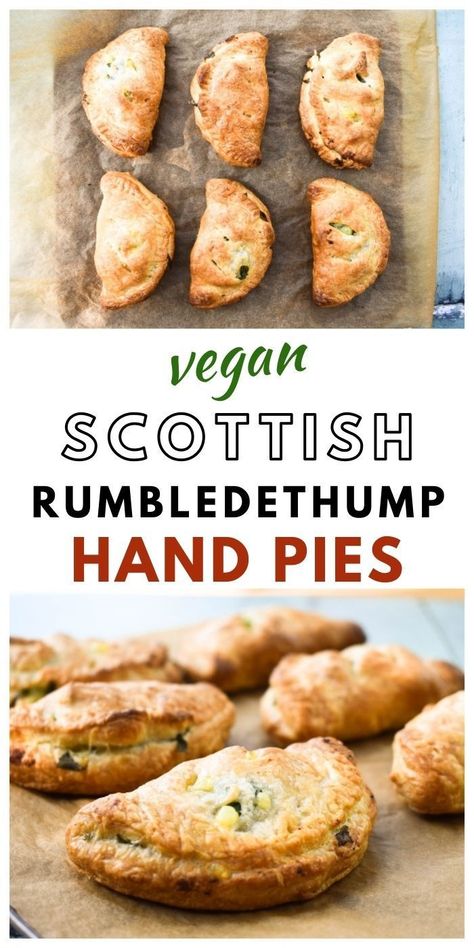 12 Tomatoes Scottish Rumbledethumps, Hand Pies Recipes Savory Vegetarian, Hand Pies Vegetarian, Vegan Pastries Savoury, Scottish Hand Pies, English Vegetarian Recipes, Vegan Hand Pies Savory, Vegan Hobbit Recipes, Vegan Hobbit Food