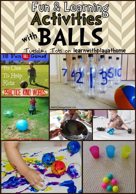 Fun Learning Activities with Balls: lots of great ideas from math to gross motor. Preschool Ball Theme, Preschool Ball Study, Activities With Balls, Ball Study Creative Curriculum, Ball Activities, Creative Curriculum Preschool, Fun Learning Activities, Learning Activities For Kids, Complete Sentence