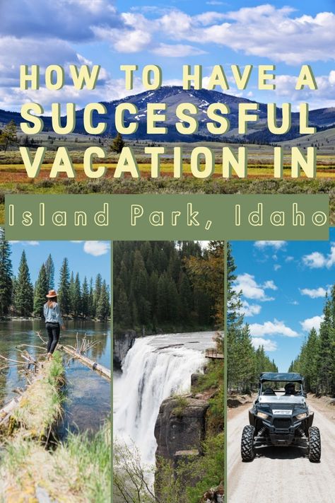 How To Have A Successful Vacation In Island Park, Idaho. Near Yellowstone National Park! Rent from High Mountain Adventures, Visit Mesa Falls, Big Springs, and Sheep Falls. #yellowstone #idaho  parttimetourists.com Mesa Falls Idaho, Island Park Idaho Things To Do In, Yellowstone Vacation Planning, Island Park Idaho, Montana Trip, Explore Idaho, Idaho Vacation, Yellowstone Vacation, Visit Idaho