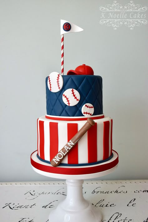 Baseball theme birthday cake By K Noelle Cakes Baseball Theme Cakes Boys, Baseball Cakes 1st Birthday, Rookie Year Baseball Cake, Baseball Theme Birthday Party Cake, Baseball Birthday Cakes For Boys, Rookie Year First Birthday Cake, Rookie Year Cake, Baseball Theme Birthday Cake, Baseball 1st Birthday Cake