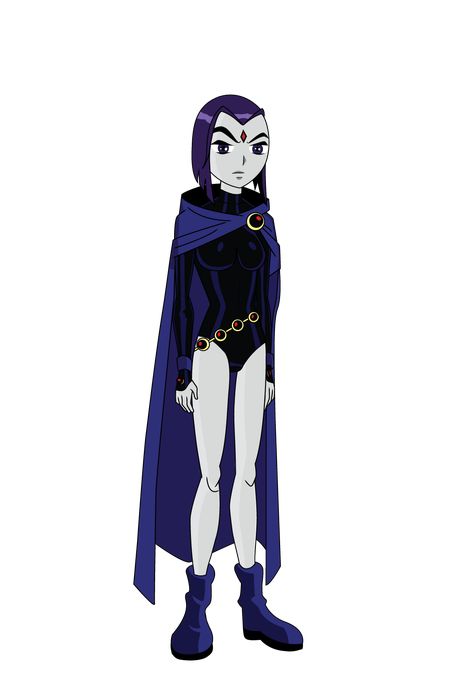 Raven Cosplay Costume, Halloween Raven Costume, Raven Dc Costume, Raven Teen Titans Go Costume Halloween, Raven Team Titans, Ravena Costumes, Raven Outfits Titans, Raven Titans Costume, Raven Dti Outfit