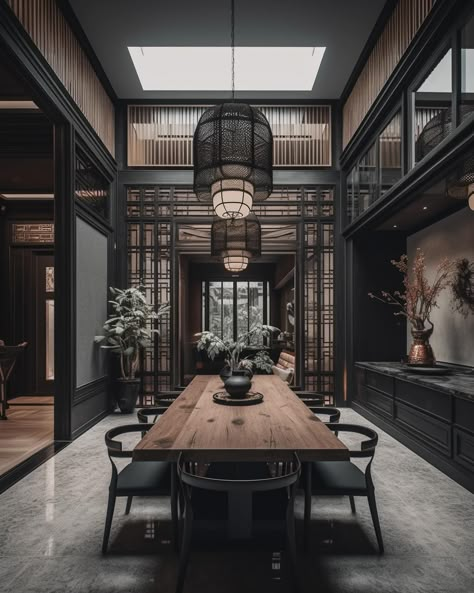 When modern luxury meet Chinese elements🤍✨ Want your space designed? Let us help! More info on our website, link in bio! #interiordesign #interior Chinese Interior Design Modern, Interesting Kitchens, Modern Chinese Home, Japanese Dining Room, Modern Chinese Interior, Tiny Home Cost, Chinese Interior Design, Chinese Style Interior, Modern Japanese Style