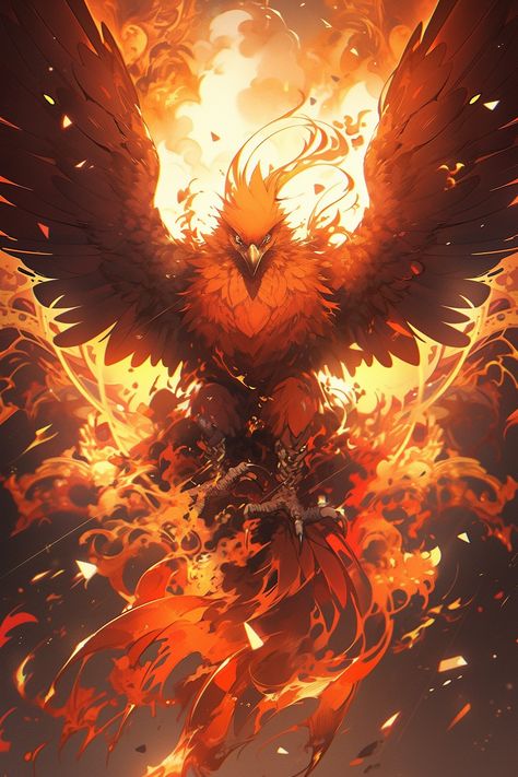 Phenix Character Design, Phoenix Fantasy Art, Fenix Art, Phoenix Oc, Fire Creature, V Rising, Phoenix Bird Art, Phoenix Wallpaper, Phoenix Artwork