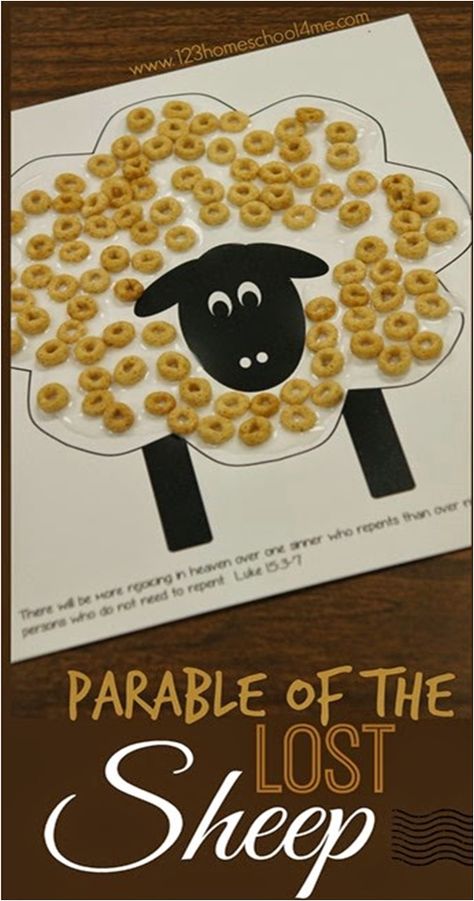 Parable of the Lost Sheep Craft and Game for Sunday School Lessons Printable Sheep Craft, Toddler Bible Lessons Printables, Parable Of The Lost Sheep Activities, Sheep Printable Free, Bible Crafts For Kids Easy Printable, Sheep Activities For Kids, Bible School Lessons For Kids, Sheep Preschool Craft, Parable Of The Lost Sheep Craft