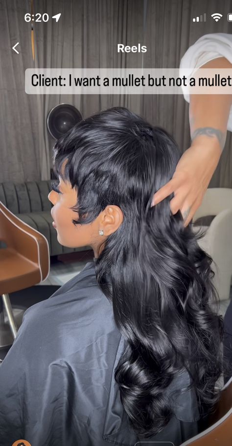 Mullet Outfit Women, Getting Hair Done Outfit, Curly Bobs, Hair Lookbook, Hair Content, Mullet Wig, 2 Braids, Short Hair Pixie Cuts, Quick Weave Hairstyles