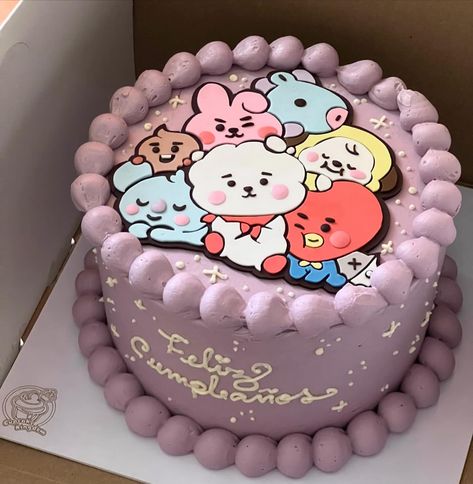 Bts Birthday Cakes, Bts Birthday Party Ideas, Bts Cake Birthday Ideas, Bt21 Cake, Bts Cakes, Birthday Cake For Boys, Army Birthday Cakes, Bolo Da Hello Kitty, Bts Birthday