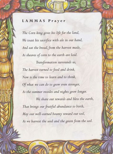 Lammas Prayer – Witches Of The Craft® Lammas Lughnasadh Blessings, Lughnasadh Prayer, Lugnasad Celebration, Lammas Prayer, Lammas Blessings, Lughnasadh Blessings, Lughnasadh Ritual, Lammas Lughnasadh, Wiccan Sabbats