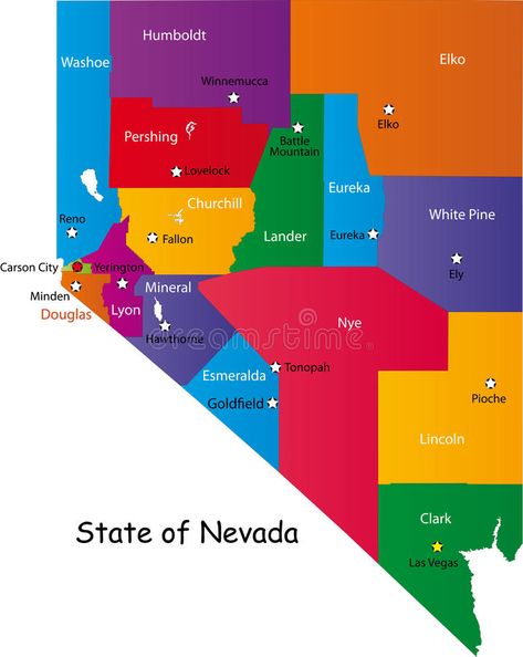 State of Nevada. Map of Nevada state designed in illustration with the counties , #Aff, #state, #designed, #Map, #State, #Nevada #ad Nevada Map, Nevada State, Carson City, Printable Maps, Technology Logo, Us Map, Graphic Design Logo, Nevada, Reno