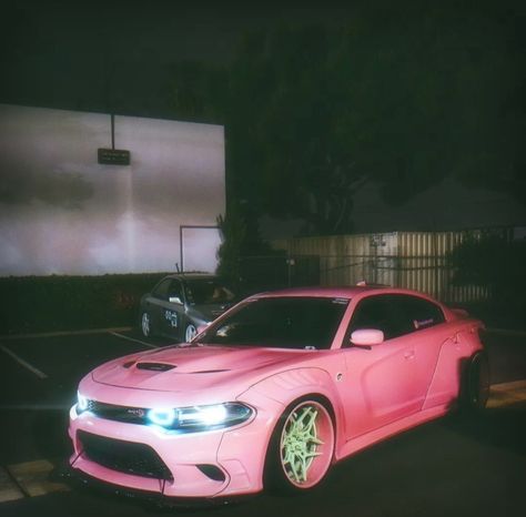 Pink Dodge Charger Hellcat, Pink Hellcat Srt, Pink Hellcat Charger, Hellcat Srt Charger, Pink Dodge Charger, Hellcat Interior, Charger Car Dodge, Pink Hellcat, Pink Charger