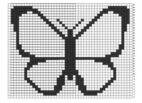 Bernat POP! Butterfly Crochet Graphgan – Part 1 | Repeat Crafter Me | Bloglovin’ Butterfly Crochet Blanket, Graphgan Patterns Free, Butterfly Alpha Pattern Crochet, Crochet Butterfly Graph, Crochet Pixel Pattern Butterfly, Bernat Pop, Crochet Blanket Butterfly, Filet Crochet Butterfly Pattern, Crochet Butterfly Blanket Squres