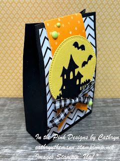 Scary Silhouettes, Quick Halloween Treats, Stampin Up Halloween, Halloween Candy Box, Halloween Treat Holders, Diy Gift Box Template, Halloween Treat Boxes, Pink Designs, Halloween Cards Handmade