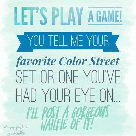 Color Street Interactive Posts, Nail Party Ideas, Questions For Social Media, Color Street Games, Social Media Engagement Posts, Interactive Questions, Colorstreet Nail Ideas, Color Street Graphics, Nail Party