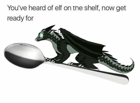 MOON ON A SPOON! Art credit to stArchaeopteryx on DA Wings Of Fire Freedom, Dragon Stuff, Fire Fans, Dragon Memes, Wings Of Fire Dragons, Spoon Art, Fire Book, Cool Dragons, Fire Art