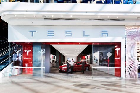 Tesla Headquarters, Tesla Showroom, Tesla Office, Tesla Car Models, Mobile Shop Design, Car Exhibition, Car Showroom Design, Head Quarters, Office Photos