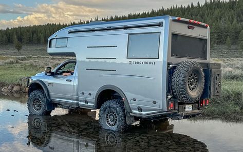 The Impressive Truckhouse BCR is Turning Heads - Expedition Portal Party Pontoon, American Expedition Vehicles, Expedition Overland, Earth Roamer, Expo West, Expedition Portal, Flatbed Truck, Overland Trailer, Flagstaff Arizona