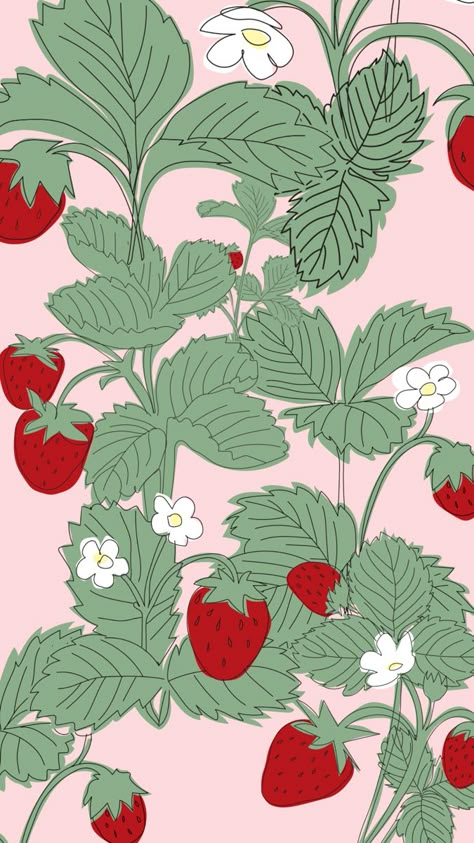 Pink And Green Background, Strawberry Wallpaper, Watch Wallpapers, Goth Wallpaper, Ocean Wallpaper, Collage Background, Phone Wallpaper Patterns, Strawberry Fields, Art Wallpaper Iphone