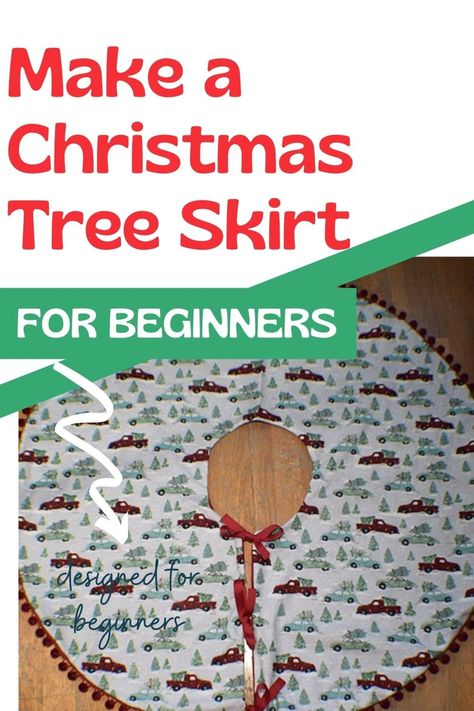 Christmas Tree Skirt Patterns, Small Christmas Tree Skirts, Crochet Christmas Tree Skirt, Diy Christmas Tree Skirt, Simple Sewing Tutorial, Homemade Christmas Tree, Christmas Tree Skirts Patterns, Crochet Christmas Tree, Tree Skirt Pattern