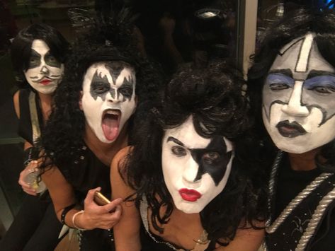 #FBF Shout it out loud! 🎸🎤⚡️ Flashback to when we rocked the KISS look. We were ‘hotter than hell’ back then! Can you tell who we are?? 🧐 #KISStribute #kiss #halloween #halloweencostume Kiss Halloween Costumes, We Rock, The Kiss, Out Loud, Halloween Costumes, Kiss, Halloween, Quick Saves