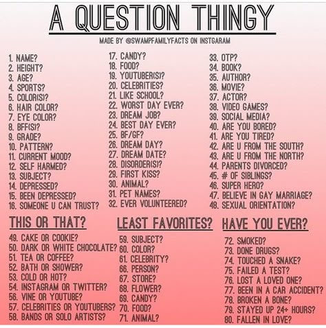 Would be perfect to quiz your friends at a bday party to see who knows you the best. Conversation Starter Questions, Who Knows Me Best, Friend Quiz, Conversation Topics, Question Game, What To Do When Bored, Fun Sleepover Ideas, Fun Questions To Ask, Getting To Know Someone