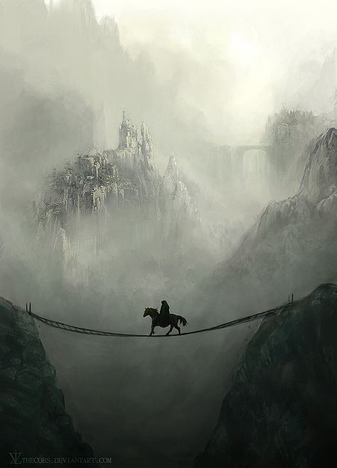 . الفن الرقمي, Affinity Photo, 다크 판타지, Foto Art, Arte Fantasy, A Bridge, Fantasy Illustration, Pics Art, Fantasy Landscape