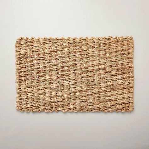 Basket Weave Jute Doormat Natural - Hearth & Hand™ With Magnolia : Target Jute Doormat, Hearth & Hand With Magnolia, Natural Baskets, High Pile Rug, Coir Mat, Target Rug, Front Door Mats, Hearth And Hand, Handmade Area Rugs