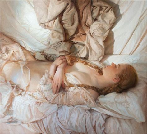 Exquisite Realistic Paintings By Russian Artist Serge Marshennikov Wives Tales, Painting Of A Woman, المملكة العربية السعودية, Realistic Paintings, Art Academy, Russian Artists, Shoot Ideas, College Art, Figure Painting