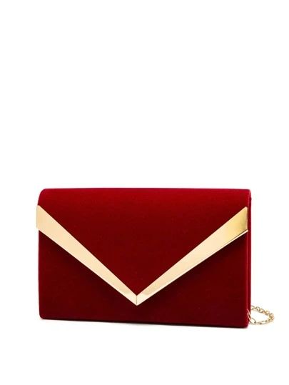 Evening & Clutch |Shop Fashion Women Bags Online Australia | SHEIN Australia Bookish Outfits, Red Clutch, Party Clutch, Chain Pattern, Dressing Your Truth, Cool Gifts For Women, Evening Handbag, Wedding Bag, Plain Style