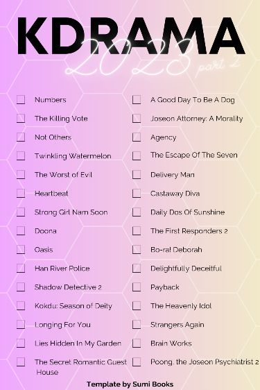 Ready for a new KDrama Challenge2023 Is full of so many good Kdramas that I cannot keep up anymoreWhat about youWhich ones have you watchedWhich ones are worth it and which ones should be skippedkdramachallenge kdramaaddictaddictedtokdramadramajunkie K Drama Checklist, Kdrama Challenge, Good Kdramas, Best Kdrama List, Japanese Tattoo Words, New Kdrama, Kdramas To Watch, Kdrama List, Movies To Watch Teenagers