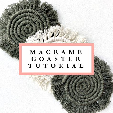 Macrame Car Coasters, Coaster Tutorial, Macrame Coasters, Makramee Diy, Calligraphy Cards, Picture Tutorial, Diy Coasters, Macrame Patterns Tutorials, Diy Macrame