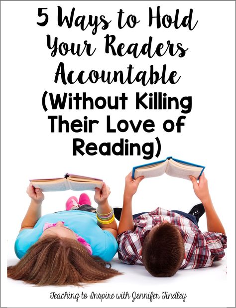 Ways to Hold Students Accountable in Reading Reading Accountability, Jennifer Findley, Reading Specialist, Elementary Teaching, Middle School Reading, 5th Grade Reading, Reading Notes, 4th Grade Reading, Teaching Language Arts