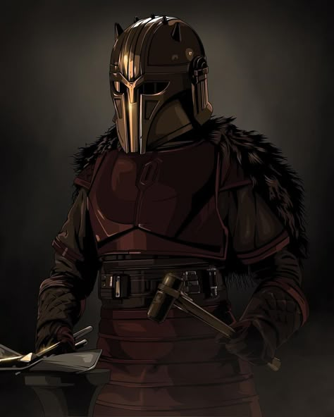 The Mandalorian Art, Mandalorian Art, The Armorer, Mandalorian Cosplay, Mandalorian Armor, Star Wars Character, Star Wars Artwork, Star Wars Images, Star Wars Pictures