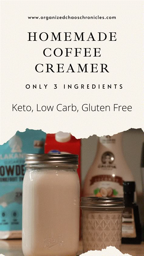 The Best Homemade Coffee Creamer - Our Faith Filled Homestead Clean Coffee Creamer, Best Homemade Coffee, Coconut Cream Coffee, Low Carb Coffee Creamer, Natural Coffee Creamer, Almond Milk Coffee Creamer, Sugar Free Creamer, Sugar Free Coffee Creamer, Homemade Coffee Creamer Recipe