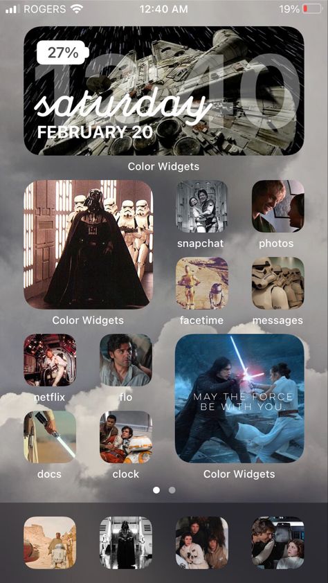 Star Wars Phone Theme, Phone Theme Ideas, Ios Homescreen, Phone Inspo, Phone Theme, Theme Ideas, Phone Themes, Photo Colour, Phone Backgrounds