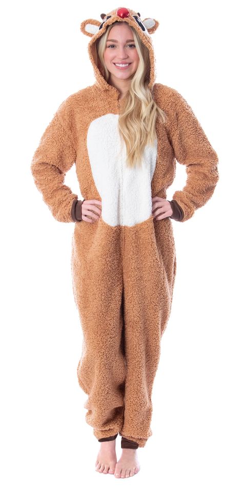 Arrives by Tue, Feb 14 Buy Rudolph Holiday Matching Family Christmas Pajamas Union Suit, Adult at Walmart.com Reindeer Onesie, Adult Christmas Pajamas, Family Holiday Pajamas, Stitch Costume, Matching Family Christmas Pajamas, Rudolph The Red Nosed Reindeer, Embroidered Eyes, Union Suit, One Piece Clothing