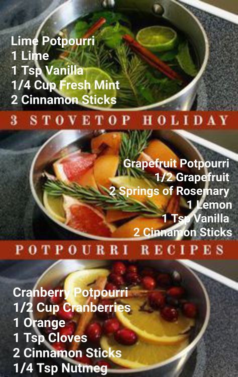 Air Freshener Recipes, Homemade Potpourri, Simmer Pot Recipes, Stove Top Potpourri, Simmering Potpourri, Homemade Air Freshener, Potpourri Recipes, Simmer Pot, Diy Scent