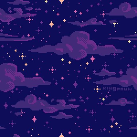 Starry Night Pattern, Alfabet Font, Night Pattern, Pixel Art Landscape, Piskel Art, Zestaw Ikon, 8 Bit Art, Pixel Art Background, Genshin Men