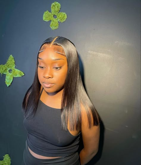 Sew In Hairstyles With Leave Out, Sew In Weave With Leave Out, Cute Weave Hairstyles, Wig Installs, Wig Installation, Sew In Wig, Frontal Wig Hairstyles, Sew In Hairstyles, Quick Weave Hairstyles