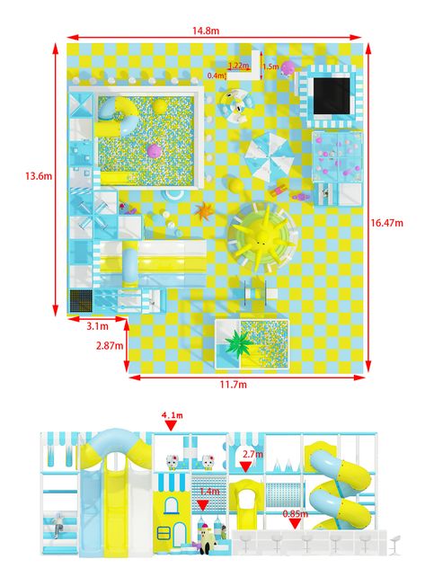 Customized Play Centre | Indoors Play Equipment Indoor Playground Layout Plan, Kindergarten Play Area, Kids Entertainment Center, Soft Play Centre, Toddler Play Area, Folding Architecture, Indoor Play Centre, Toddler Playground, Kids Role Play