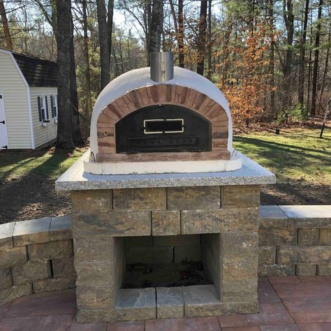 Is something missing from your outdoor kitchen? Let us help! Make cooking fun with one of our wood or gas fired ovens. Experience cooking all of your favorite meals while enjoying time outdoors. #outdoorcookingrocks #outdoordesignideas #outdoorliving #traditionalpizzaoven #outdoordesign #residentialarchitecture #cookinggoals #woodfiredoven #residentialconstruction #outdoorlivingideas #commercialpizzaoven #outdoorcooking #authenticpizzaovens #steak #seafood #PizzaLover #promotion #restau... Rustic Arch, Brick Pizza Oven Outdoor, Commercial Pizza Oven, High Heat Paint, Authentic Pizza, Authentic Italian Pizza, Brick Pizza Oven, Four A Pizza, Stone Facade