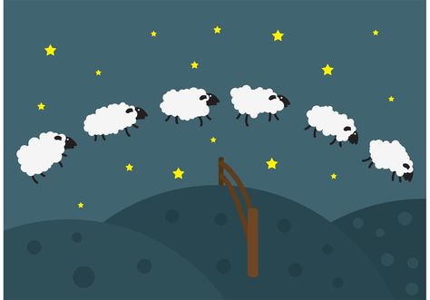 Jumping-sheep-vector-background Sheep Drawing, Sheep Cartoon, Sheep Vector, Sheep Illustration, Abstract Figure Art, Funny Sheep, Night Illustration, Sleep Funny, Funny Tattoos