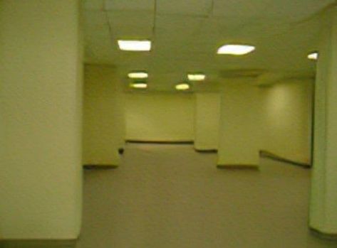 The Backrooms, Empty Room, Hallway, Building, Wall, White