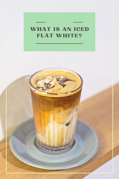 Ready to up your iced coffee game? Click here for an easy iced flat white recipe using just espresso, milk, and ice. #flat #white #coffee Flat White Recipe, Flat White Coffee, Gluten Free Coffee, Coffee Ice Cubes, Coffee Games, Flat White, White Flats, White Coffee, Cold Brew