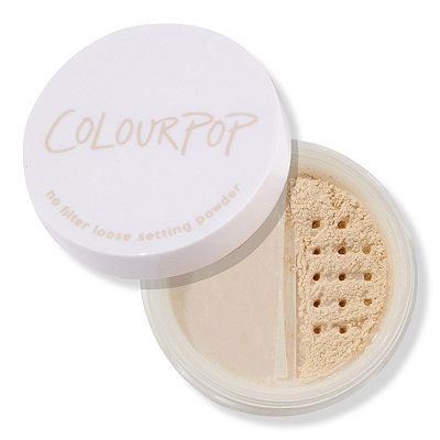 OMG. Gotta have this: ColourPop No Filter Loose Setting Powder Colourpop Setting Powder, Powder Translucent, Colourpop Makeup, Loose Setting Powder, Makeup List, Blending Sponge, Translucent Powder, Makeup Room, Soft Focus