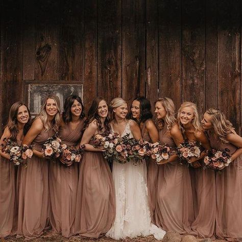 Bridesmaid Dresses, Colors and Combinations #bride #bridesmaids #bridesmaiddresses #bridedress #maidofhonor Rust Wedding, Fall Bridesmaids, Wedding Color Ideas, Bridesmaid Dresses Under 100, Fall Bridesmaid Dresses, Tulle Bridesmaid Dress, Cheap Bridesmaid, Bridesmaid Dress Colors, Cheap Bridesmaid Dresses