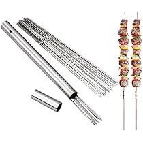 Kebab Skewers, Kabob Skewers, Metal Skewers, Bbq Skewers, Party Cooking, Skewers Grill, Skewer Recipes, Kitchen Party, Stainless Steel Bbq